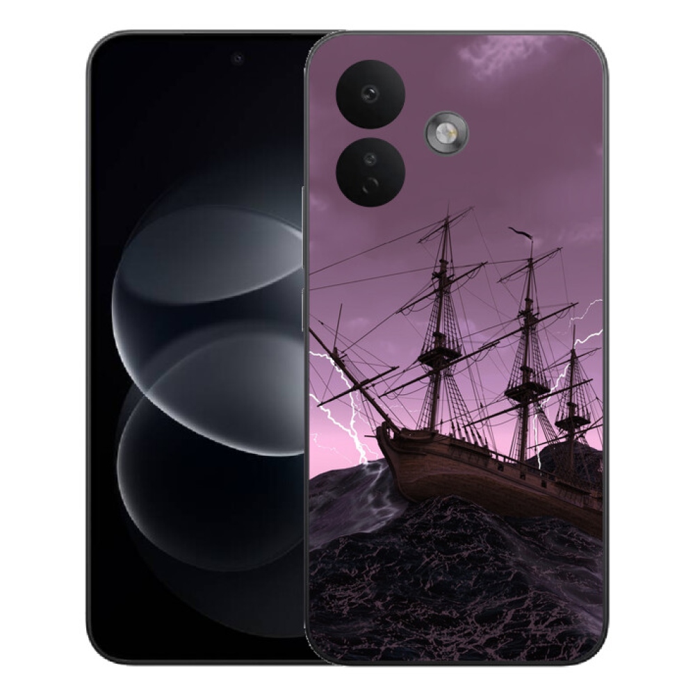 Gelový kryt mmCase na Xiaomi Redmi Note 17 Pro 5G - loď v bouři