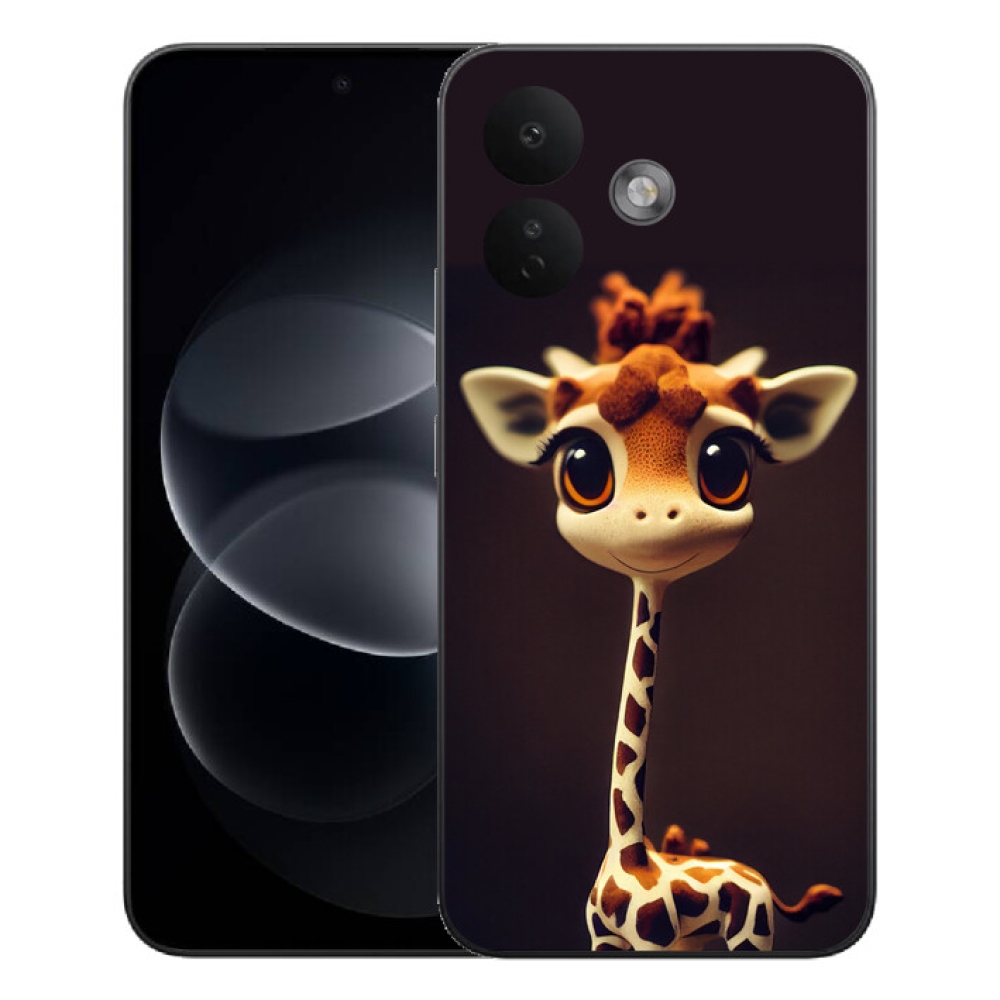 Gelový kryt mmCase na Xiaomi Redmi Note 17 Pro 5G - malá žirafa