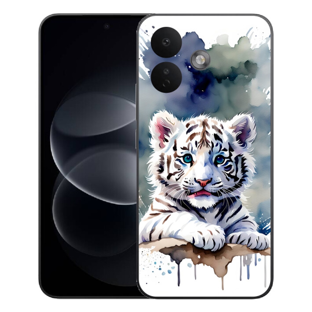 Gelový kryt mmCase na Xiaomi Redmi Note 17 Pro 5G - mládě bílého tygra