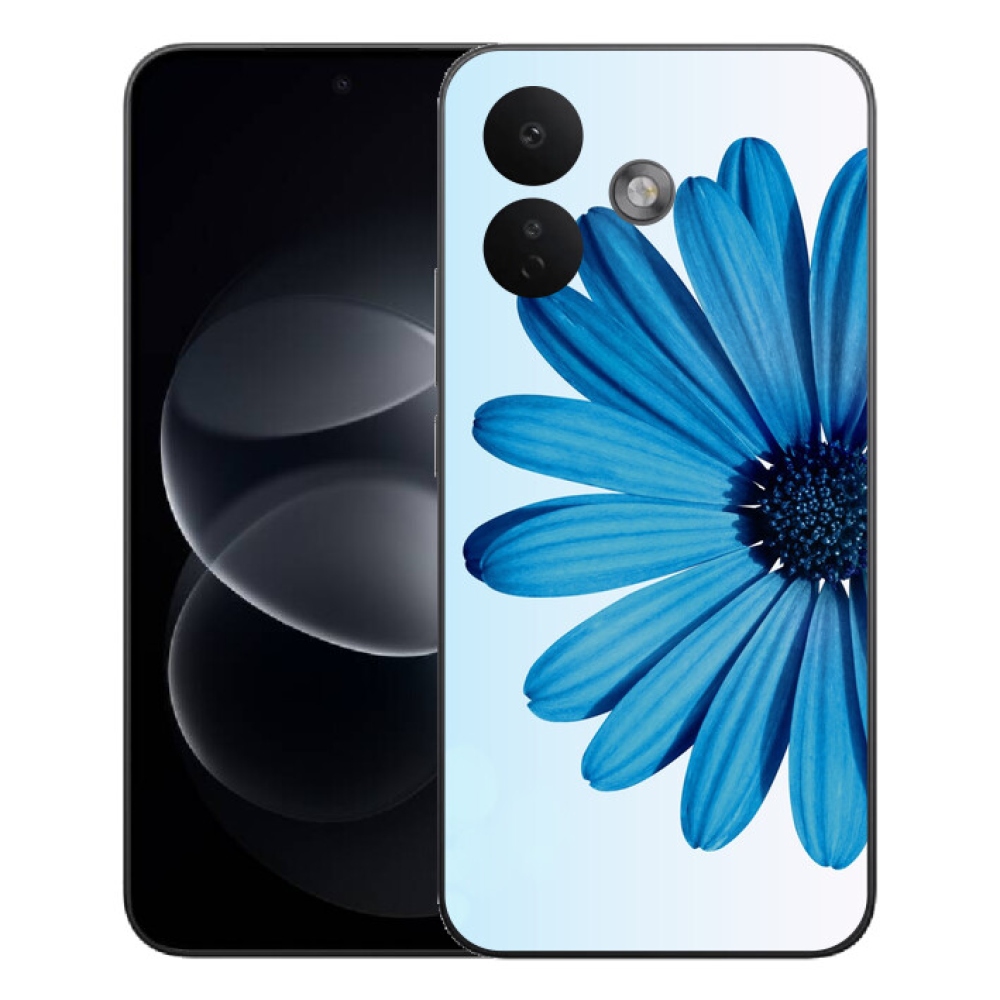 Gelový kryt mmCase na Xiaomi Redmi Note 17 Pro 5G - modrá kopretina