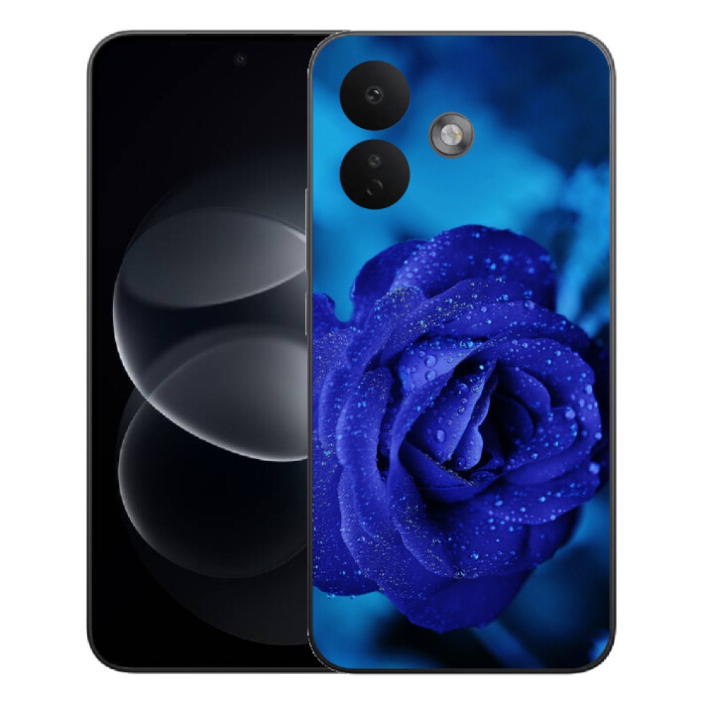 Gelový kryt mmCase na Xiaomi Redmi Note 17 Pro 5G - modrá růže