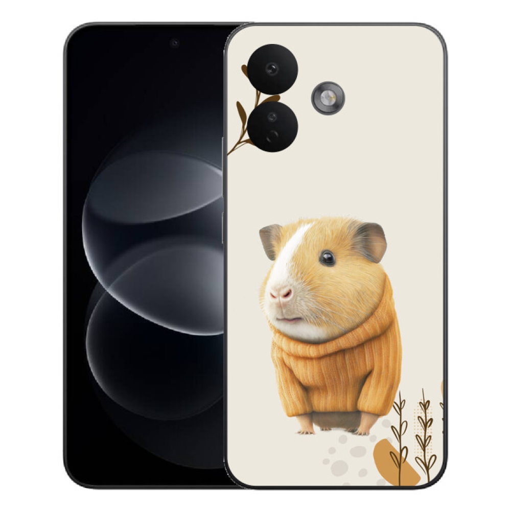 Gelový kryt mmCase na Xiaomi Redmi Note 17 Pro 5G - morče ve svetru