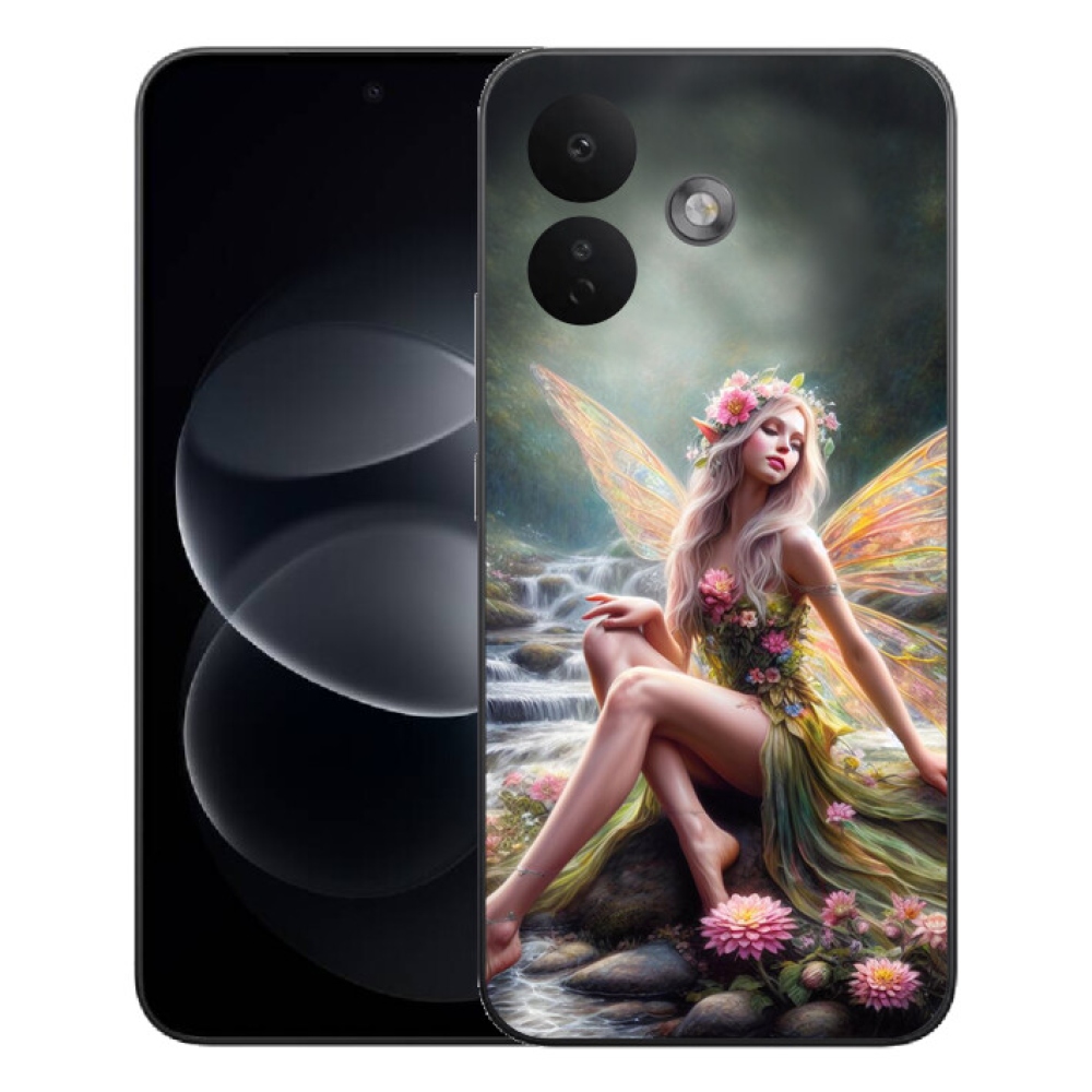 Gelový kryt mmCase na Xiaomi Redmi Note 17 Pro 5G - motýlí žena 1