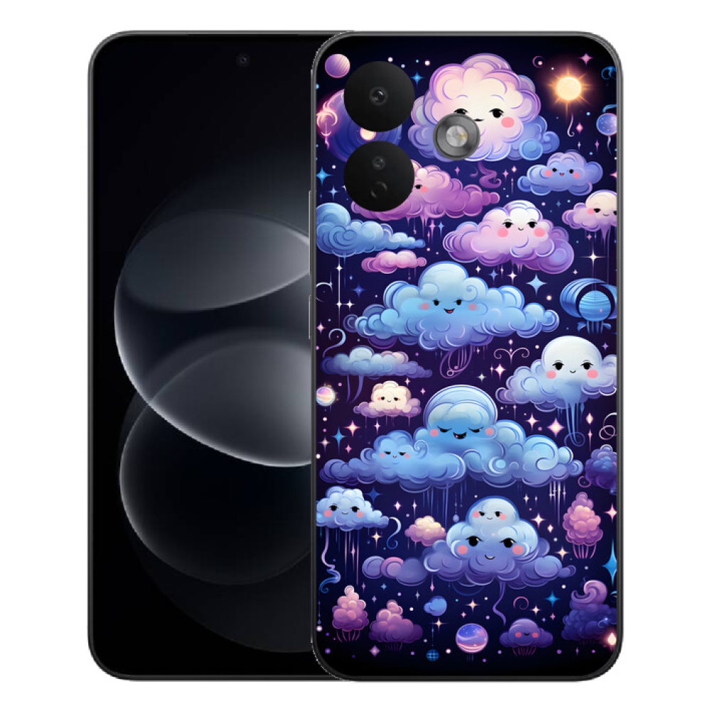Gelový kryt mmCase na Xiaomi Redmi Note 17 Pro 5G - mráčky