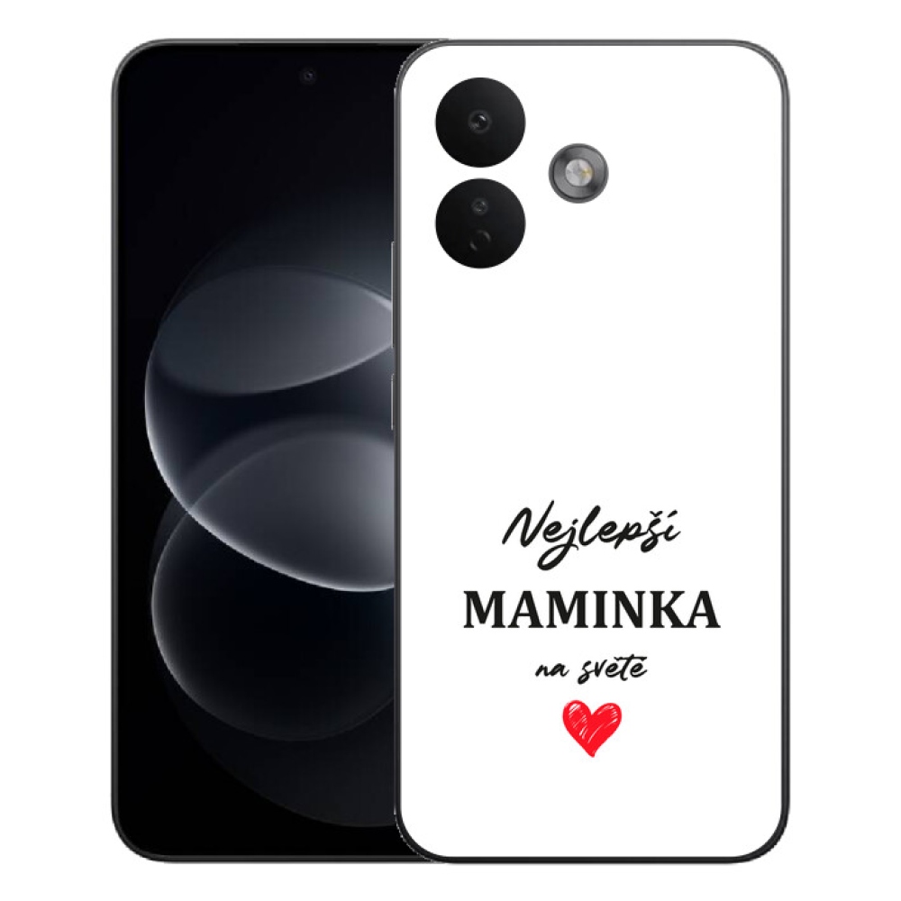Gelový kryt mmCase na Xiaomi Redmi Note 17 Pro 5G - nejlepší maminka 1 bílé pozadí