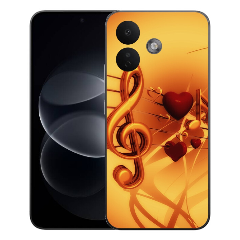 Gelový kryt mmCase na Xiaomi Redmi Note 17 Pro 5G - noty