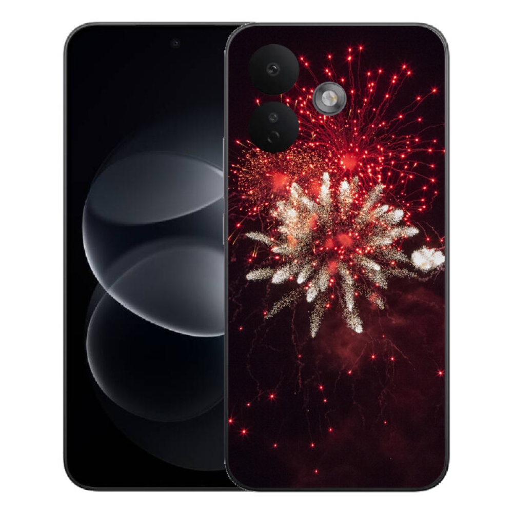 Gelový kryt mmCase na Xiaomi Redmi Note 17 Pro 5G - ohňostroj