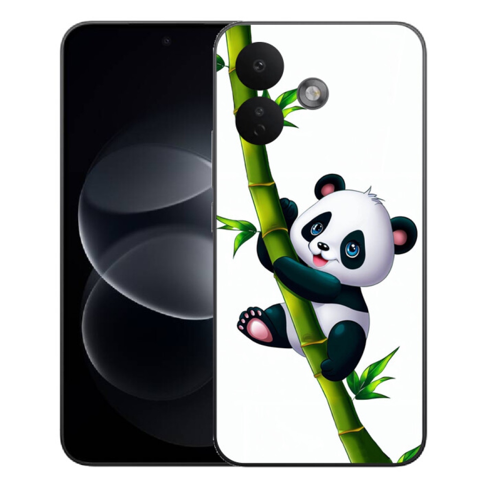 Gelový kryt mmCase na Xiaomi Redmi Note 17 Pro 5G - panda na bambusu