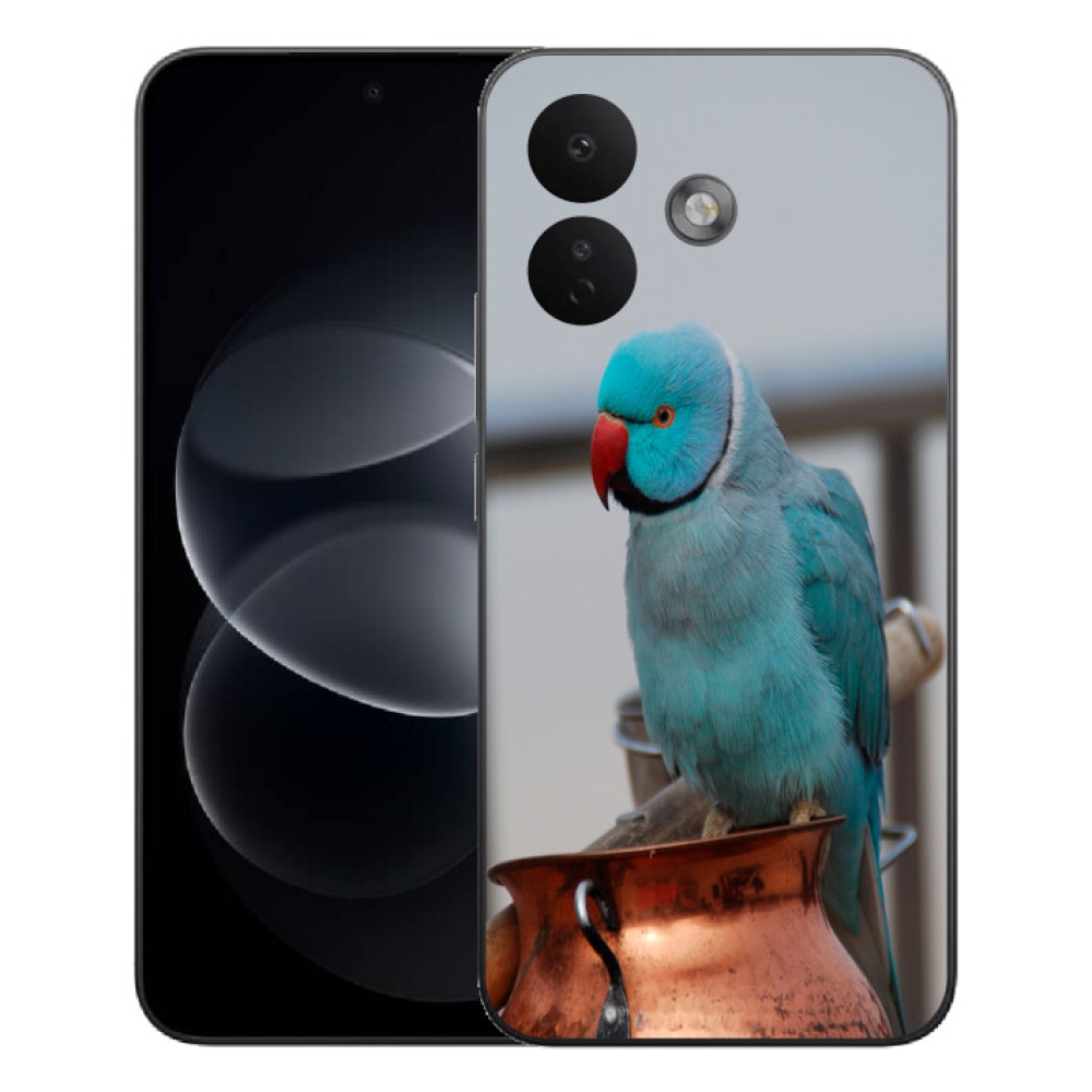 Gelový kryt mmCase na Xiaomi Redmi Note 17 Pro 5G - papoušek alexandr modrý