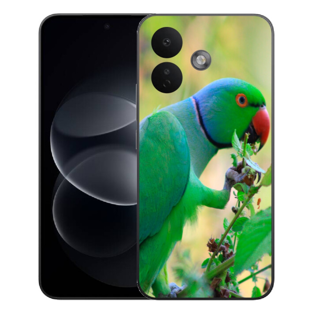 Gelový kryt mmCase na Xiaomi Redmi Note 17 Pro 5G - papoušek alexandr