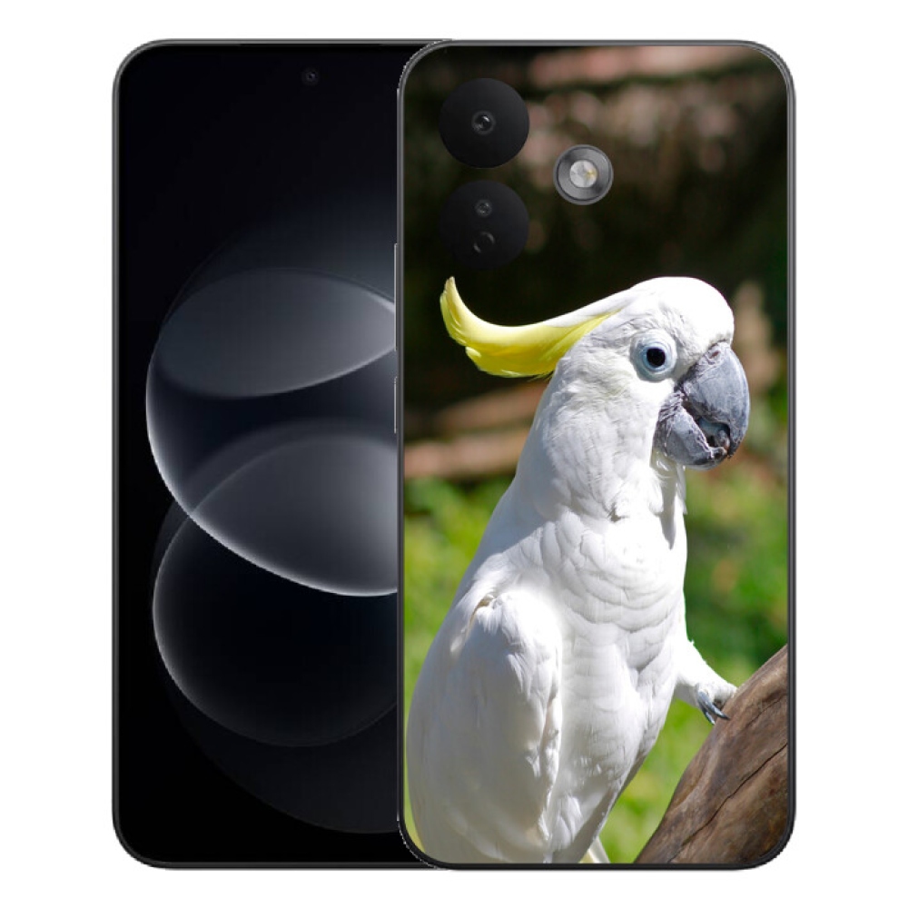 Gelový kryt mmCase na Xiaomi Redmi Note 17 Pro 5G - papoušek kakadu 2