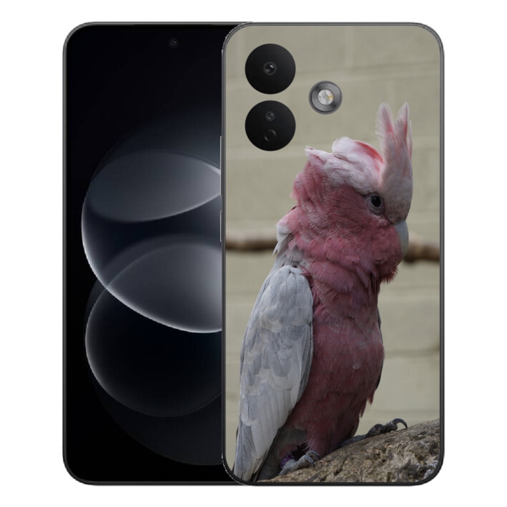 Gelový kryt mmCase na Xiaomi Redmi Note 17 Pro 5G - papoušek kakadu růžový