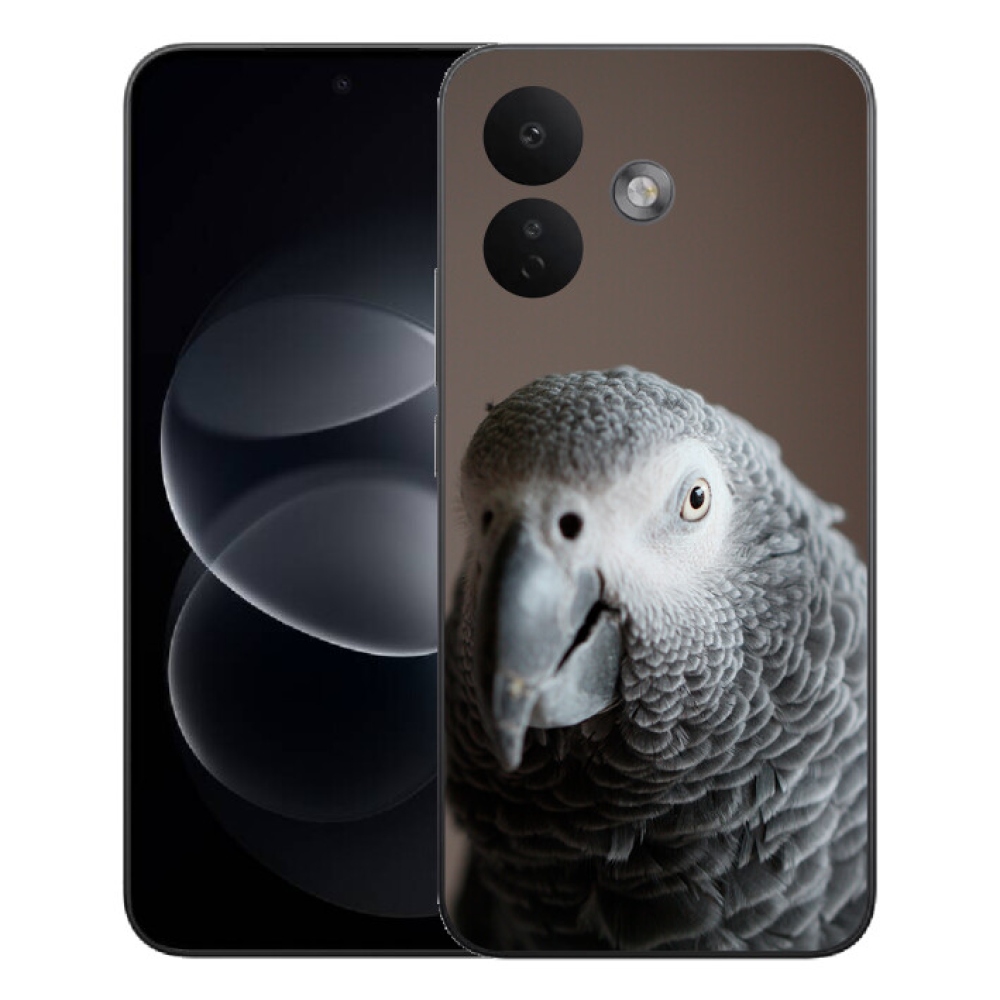 Gelový kryt mmCase na Xiaomi Redmi Note 17 Pro 5G - papoušek žako 2