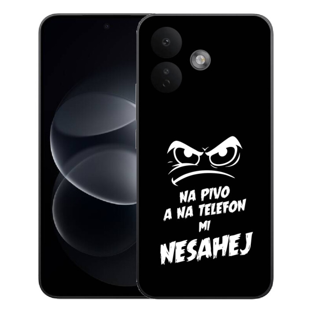 Gelový kryt mmCase na Xiaomi Redmi Note 17 Pro 5G - pivní motiv 2 černé pozadí