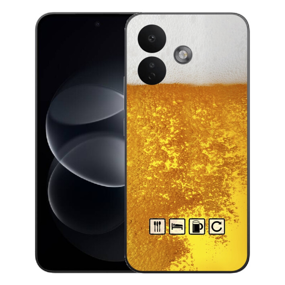Gelový kryt mmCase na Xiaomi Redmi Note 17 Pro 5G - pivní motiv 3