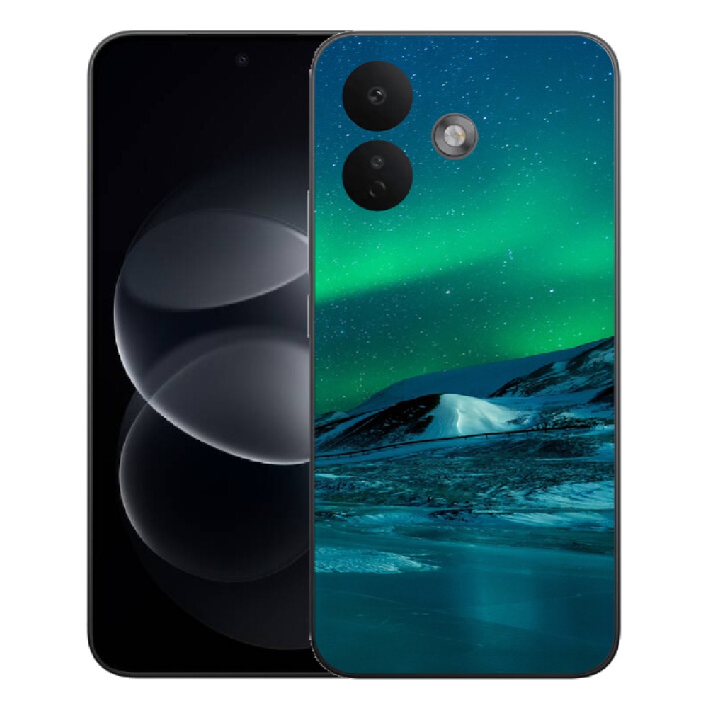 Gelový kryt mmCase na Xiaomi Redmi Note 17 Pro 5G - polární záře