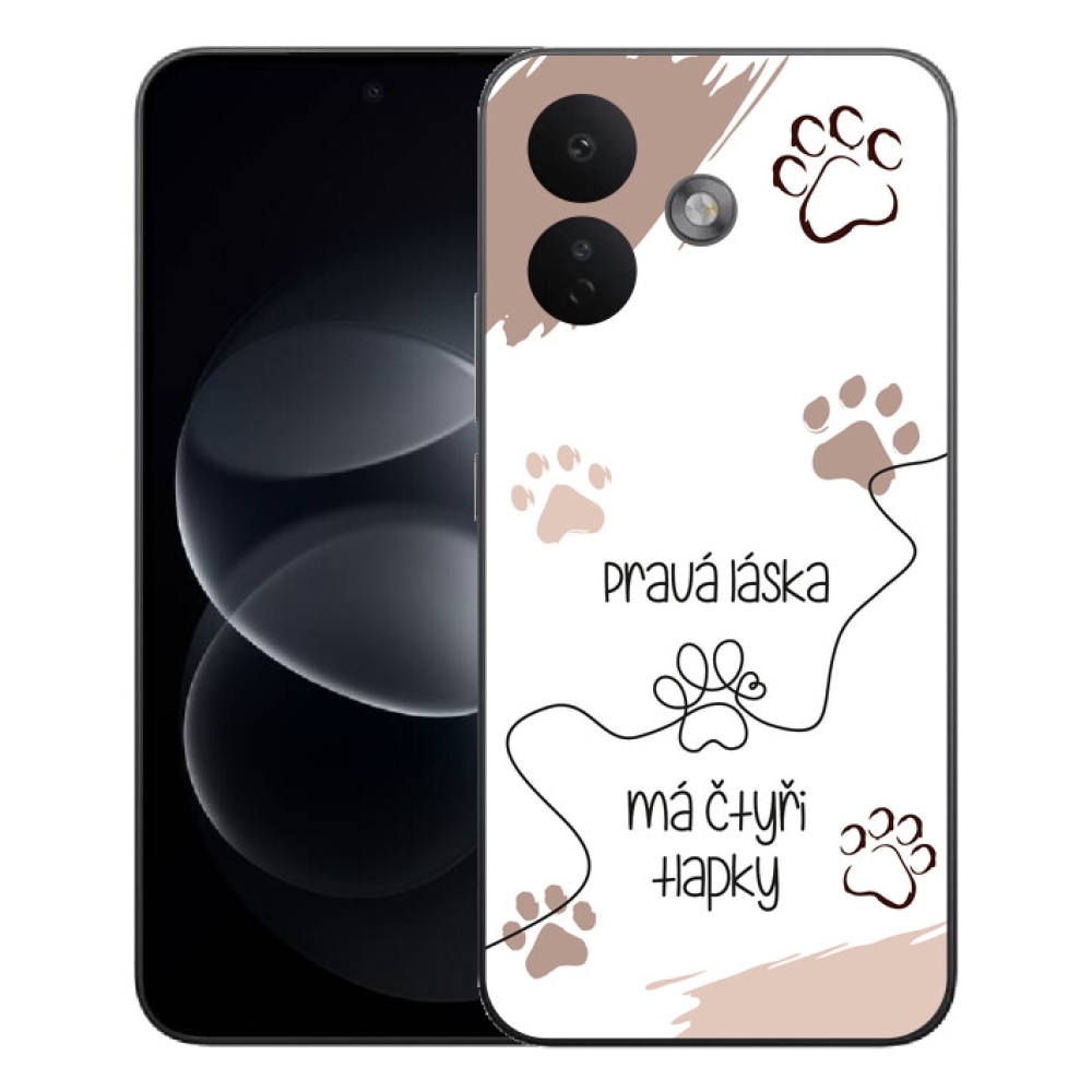 Gelový kryt mmCase na Xiaomi Redmi Note 17 Pro 5G - psí motiv 1 bílé pozadí