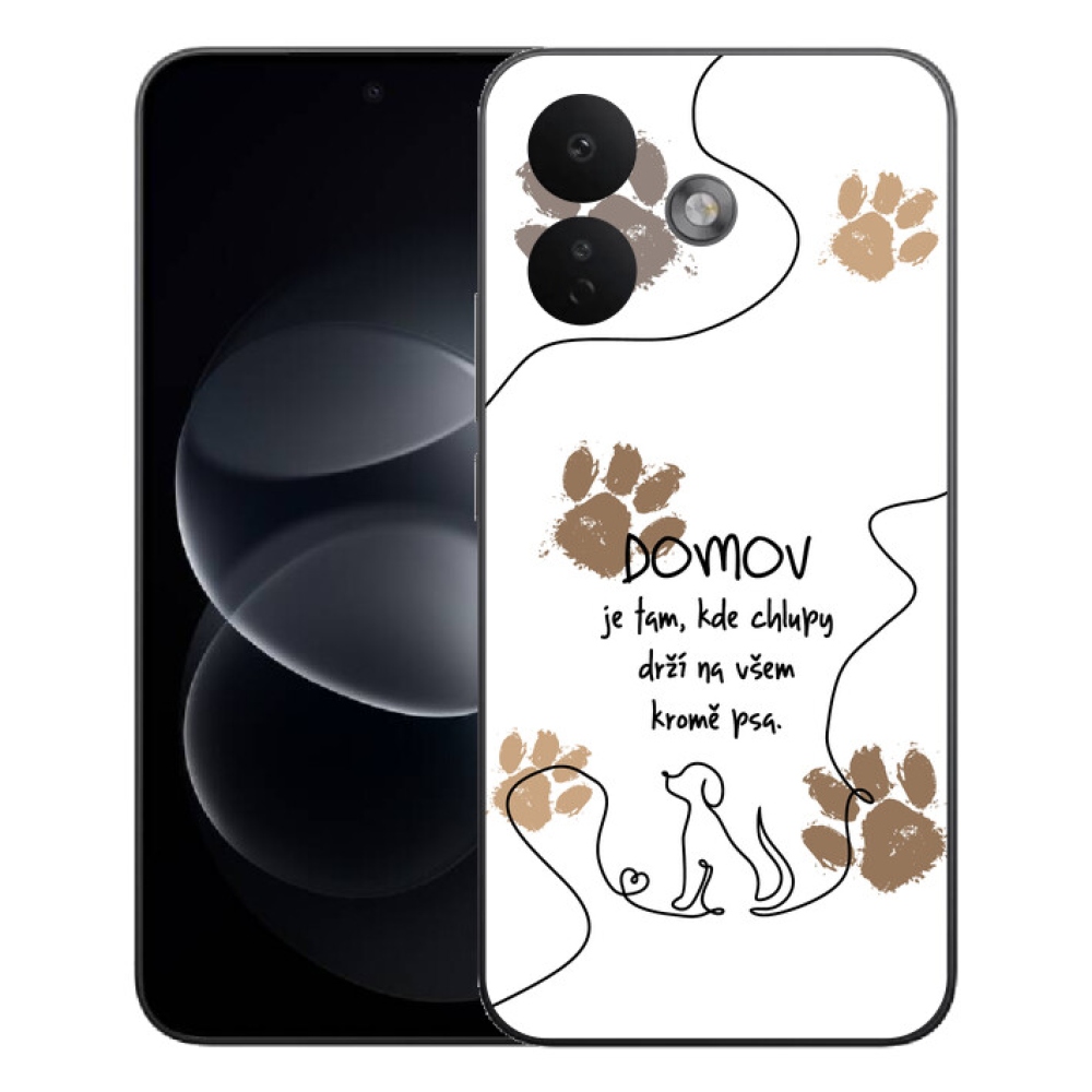 Gelový kryt mmCase na Xiaomi Redmi Note 17 Pro 5G - psí motiv bílé pozadí