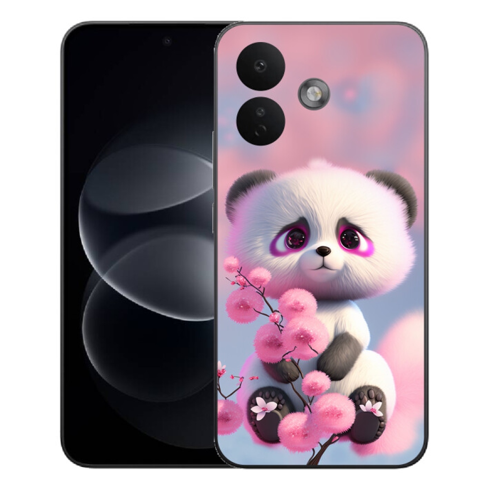 Gelový kryt mmCase na Xiaomi Redmi Note 17 Pro 5G - roztomilá panda 1