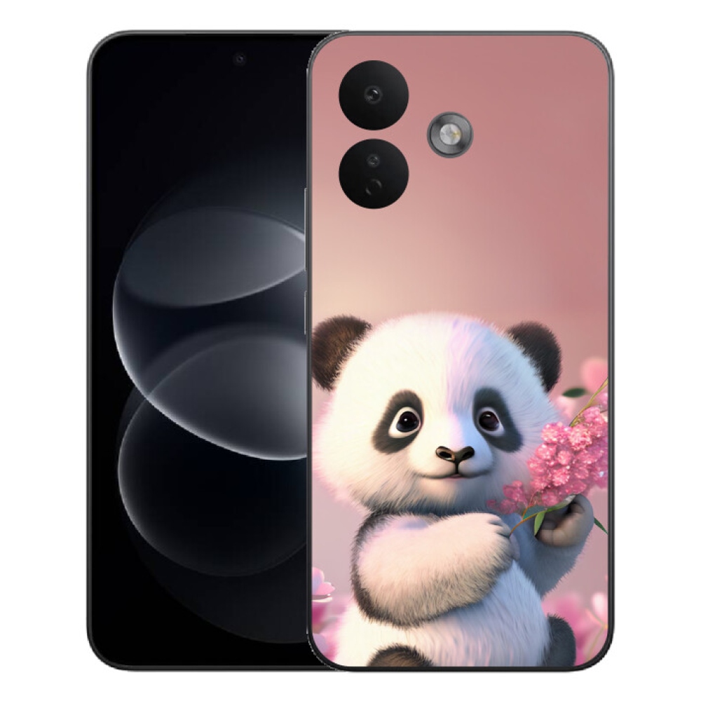 Gelový kryt mmCase na Xiaomi Redmi Note 17 Pro 5G - roztomilá panda