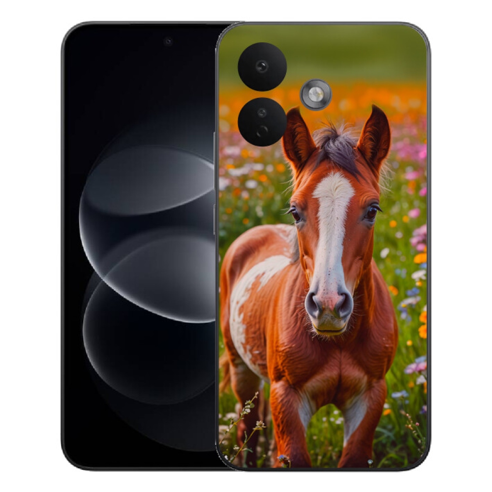 Gelový kryt mmCase na Xiaomi Redmi Note 17 Pro 5G - roztomilé hříbě
