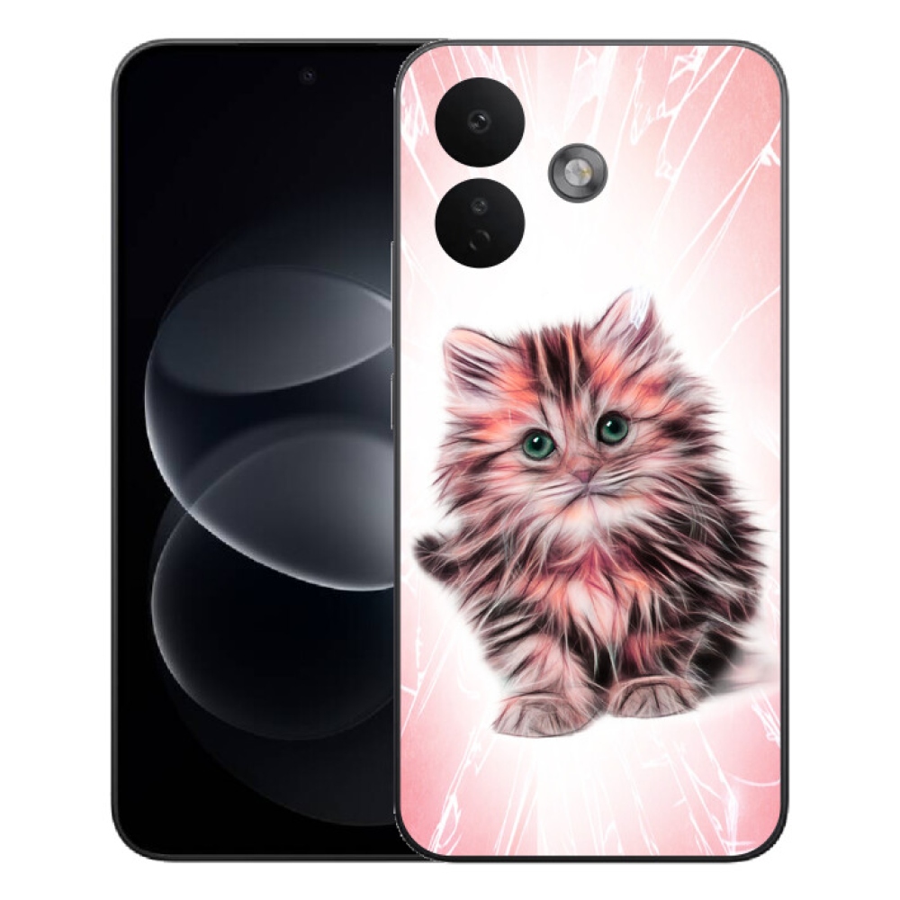Gelový kryt mmCase na Xiaomi Redmi Note 17 Pro 5G - roztomilé kotě