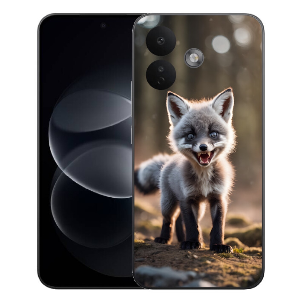 Gelový kryt mmCase na Xiaomi Redmi Note 17 Pro 5G - rozzuřená liška