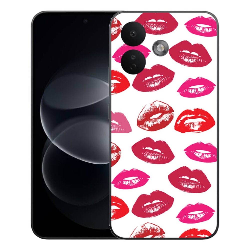 Gelový kryt mmCase na Xiaomi Redmi Note 17 Pro 5G - rty