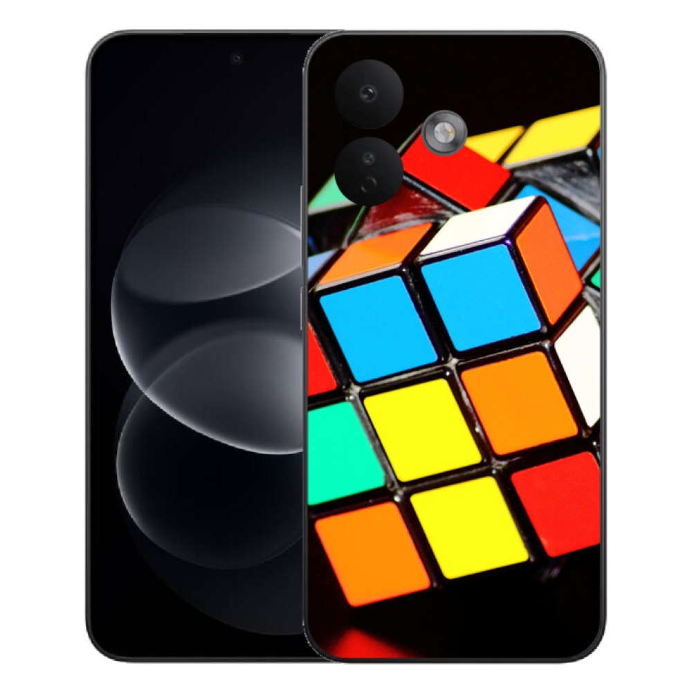 Gelový kryt mmCase na Xiaomi Redmi Note 17 Pro 5G - rubikova kostka