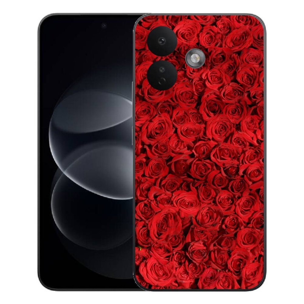 Gelový kryt mmCase na Xiaomi Redmi Note 17 Pro 5G - růže