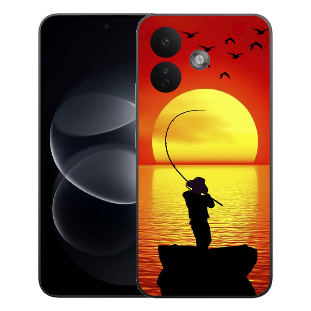 Gelový kryt mmCase na Xiaomi Redmi Note 17 Pro 5G - rybaření
