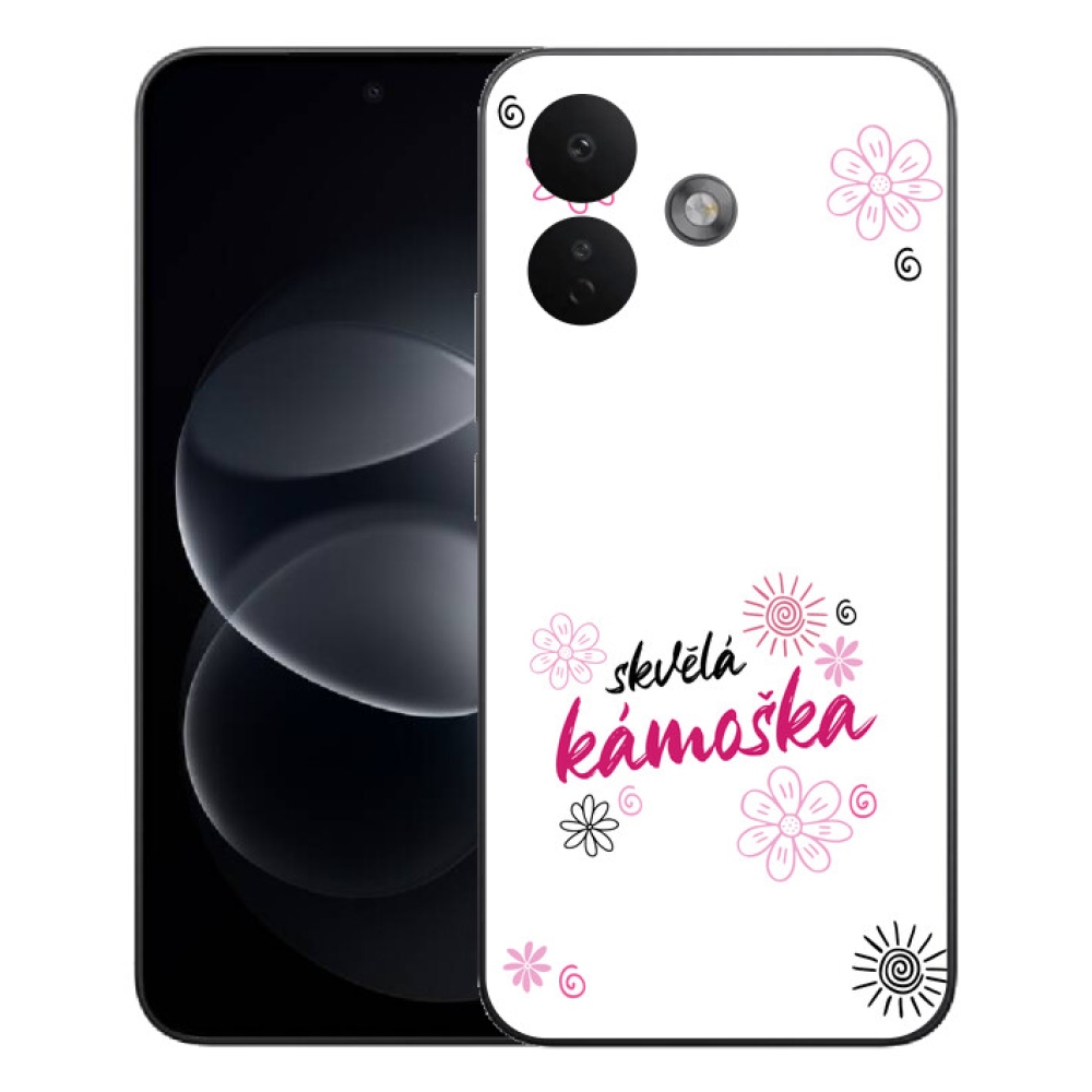 Gelový kryt mmCase na Xiaomi Redmi Note 17 Pro 5G - skvělá kámoška bílé pozadí