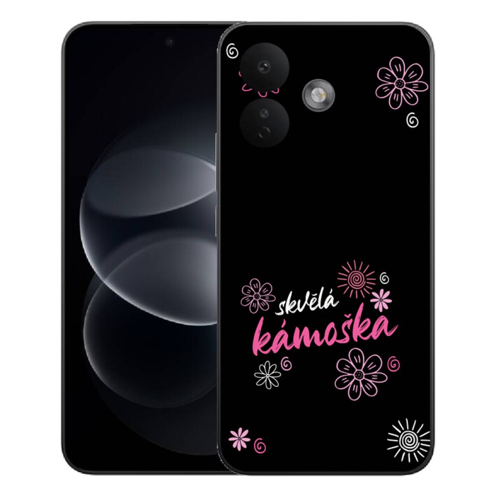 Gelový kryt mmCase na Xiaomi Redmi Note 17 Pro 5G - skvělá kámoška černé pozadí