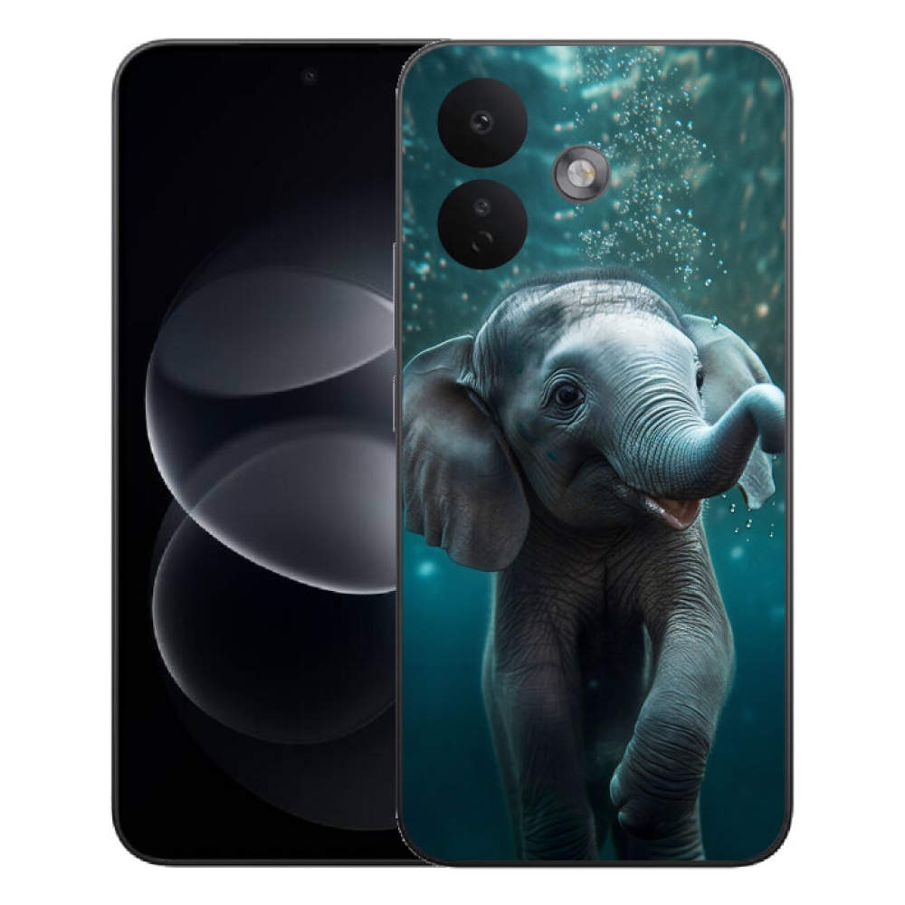 Gelový kryt mmCase na Xiaomi Redmi Note 17 Pro 5G - slůně pod vodou