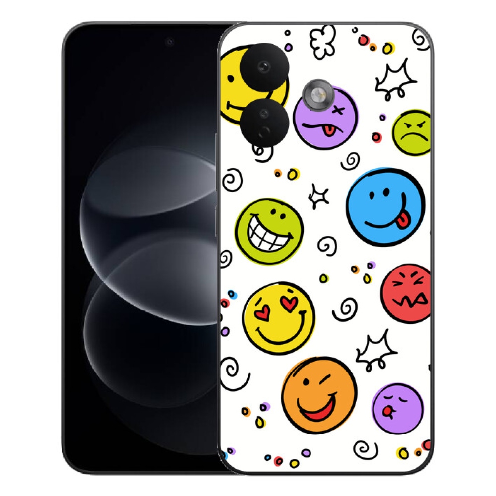 Gelový kryt mmCase na Xiaomi Redmi Note 17 Pro 5G - smajlíci