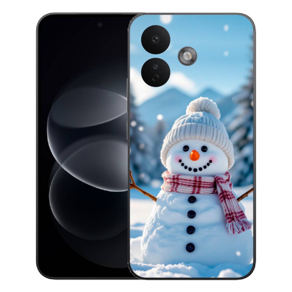 Gelový kryt mmCase na Xiaomi Redmi Note 17 Pro 5G - sněhulák 3