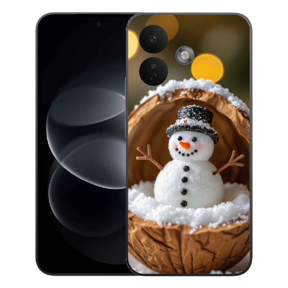 Gelový kryt mmCase na Xiaomi Redmi Note 17 Pro 5G - sněhulák 4