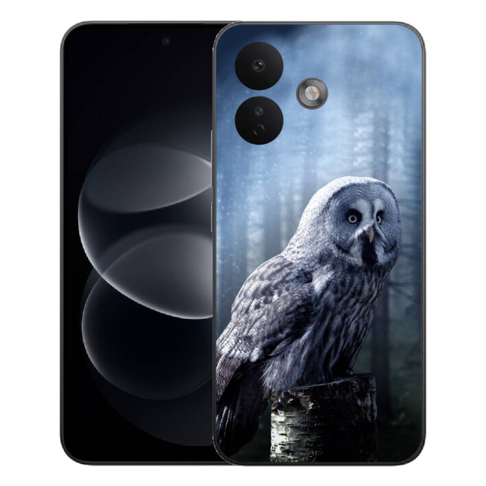 Gelový kryt mmCase na Xiaomi Redmi Note 17 Pro 5G - sova