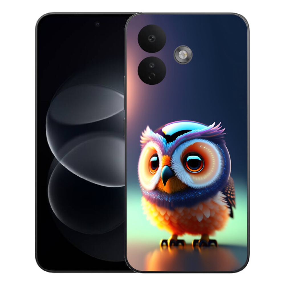 Gelový kryt mmCase na Xiaomi Redmi Note 17 Pro 5G - sovička