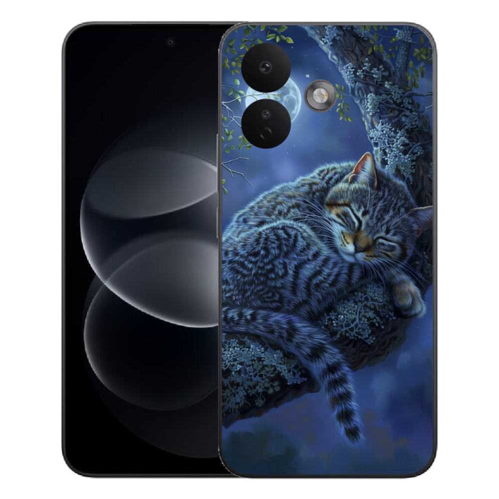 Gelový kryt mmCase na Xiaomi Redmi Note 17 Pro 5G - spící kočka