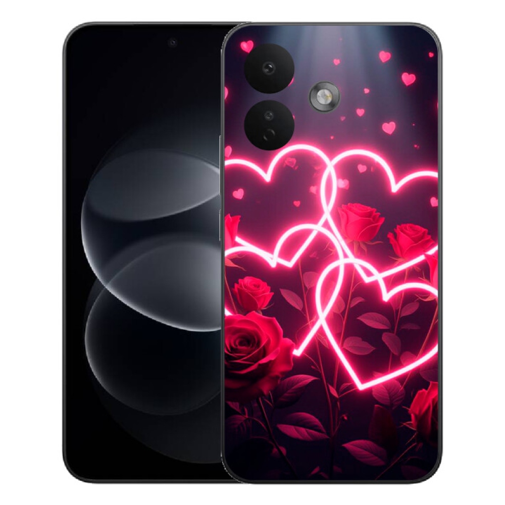 Gelový kryt mmCase na Xiaomi Redmi Note 17 Pro 5G - srdce lásky