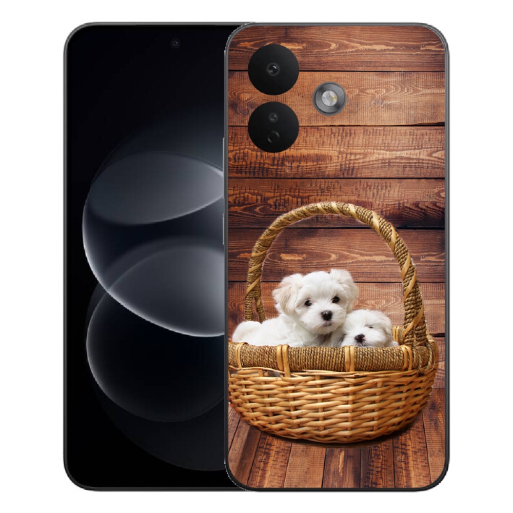 Gelový kryt mmCase na Xiaomi Redmi Note 17 Pro 5G - štěňátka