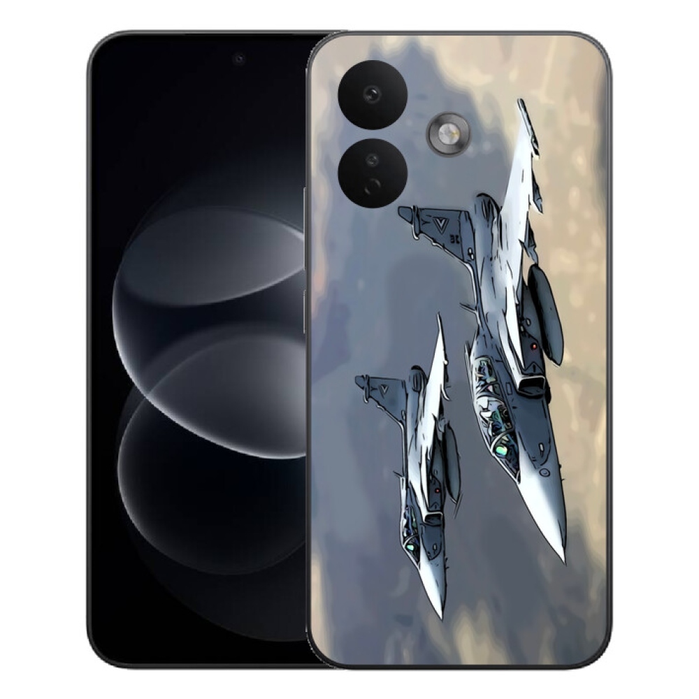 Gelový kryt mmCase na Xiaomi Redmi Note 17 Pro 5G - stíhačky