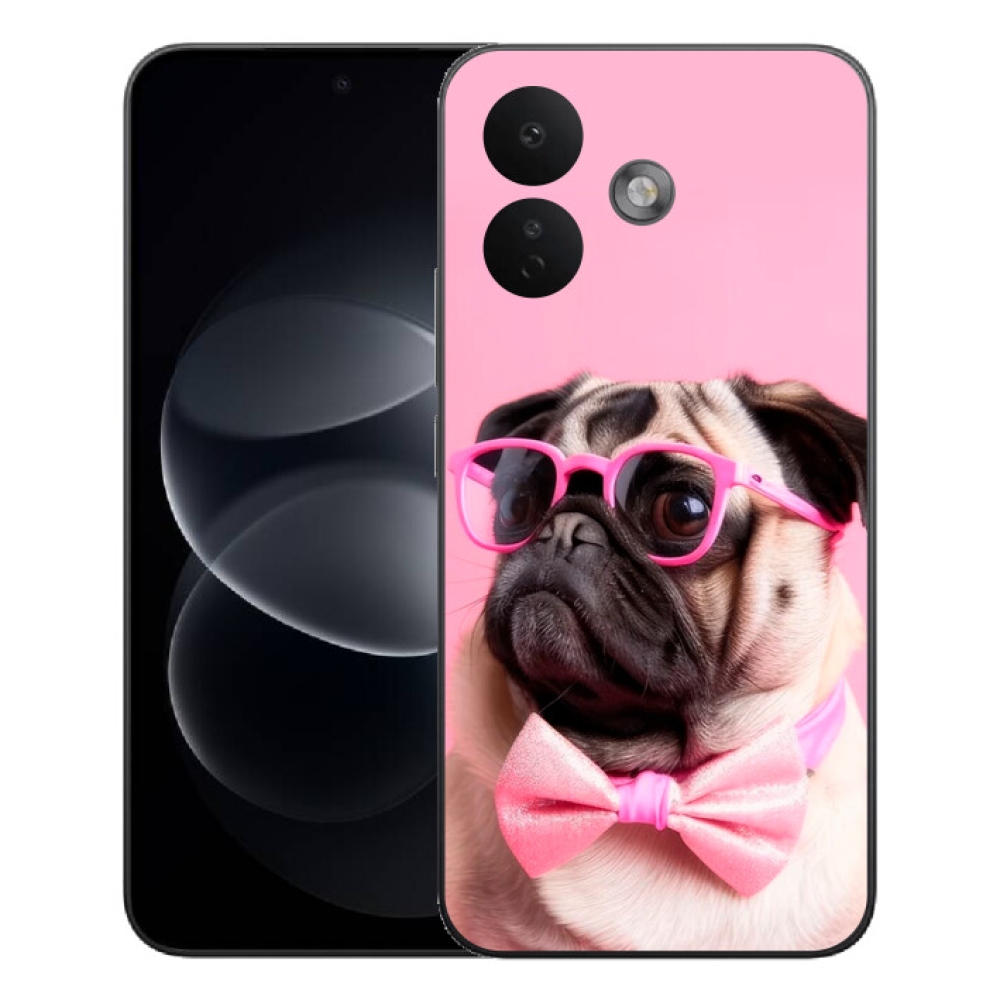 Gelový kryt mmCase na Xiaomi Redmi Note 17 Pro 5G - stylový mops