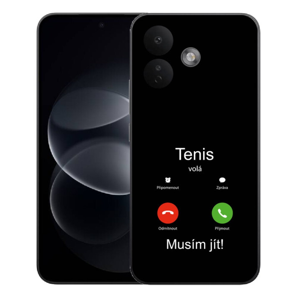 Gelový kryt mmCase na Xiaomi Redmi Note 17 Pro 5G - tenis volá černé pozadí