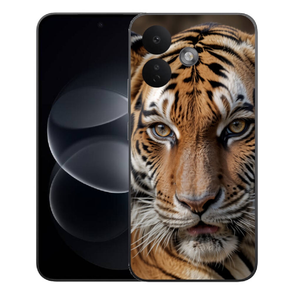 Gelový kryt mmCase na Xiaomi Redmi Note 17 Pro 5G - tygří pohled