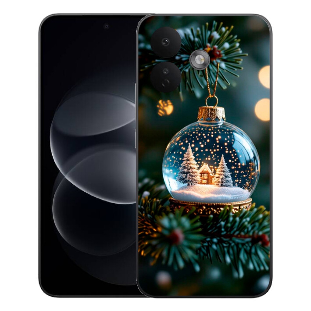 Gelový kryt mmCase na Xiaomi Redmi Note 17 Pro 5G - vánoční koule 2