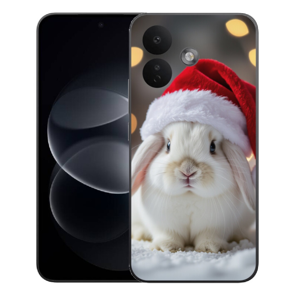 Gelový kryt mmCase na Xiaomi Redmi Note 17 Pro 5G - vánoční králík