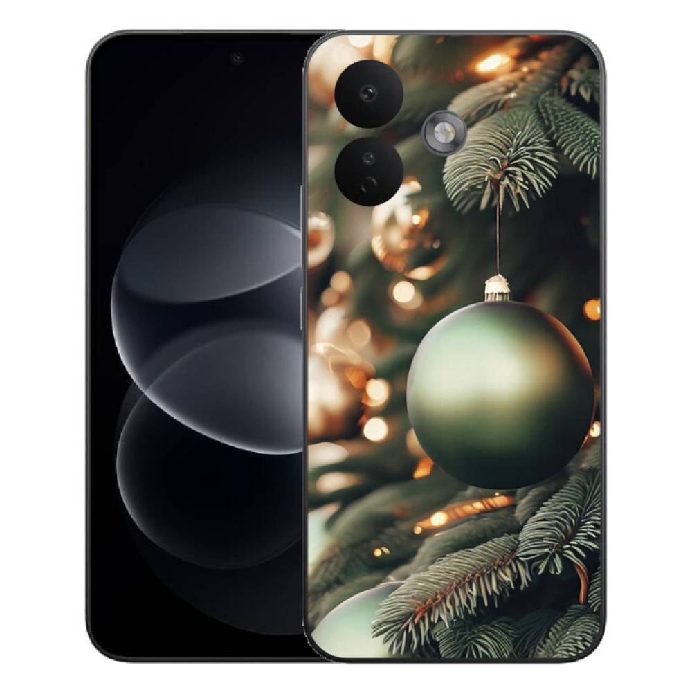 Gelový kryt mmCase na Xiaomi Redmi Note 17 Pro 5G - vánoční ozdoby 1