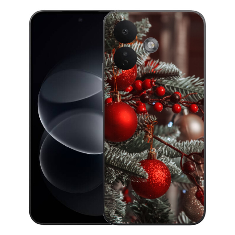Gelový kryt mmCase na Xiaomi Redmi Note 17 Pro 5G - vánoční ozdoby 2